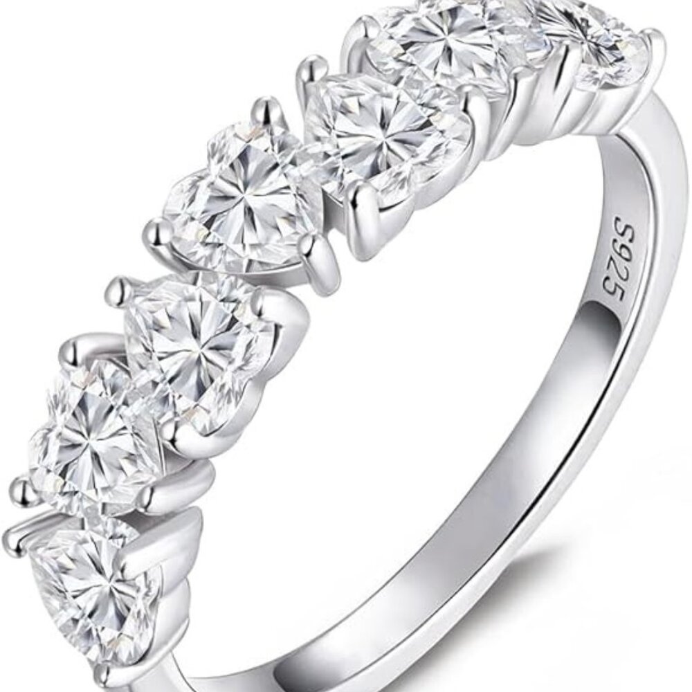 D Color VVS1 Clarity Moissanite Wedding Ring